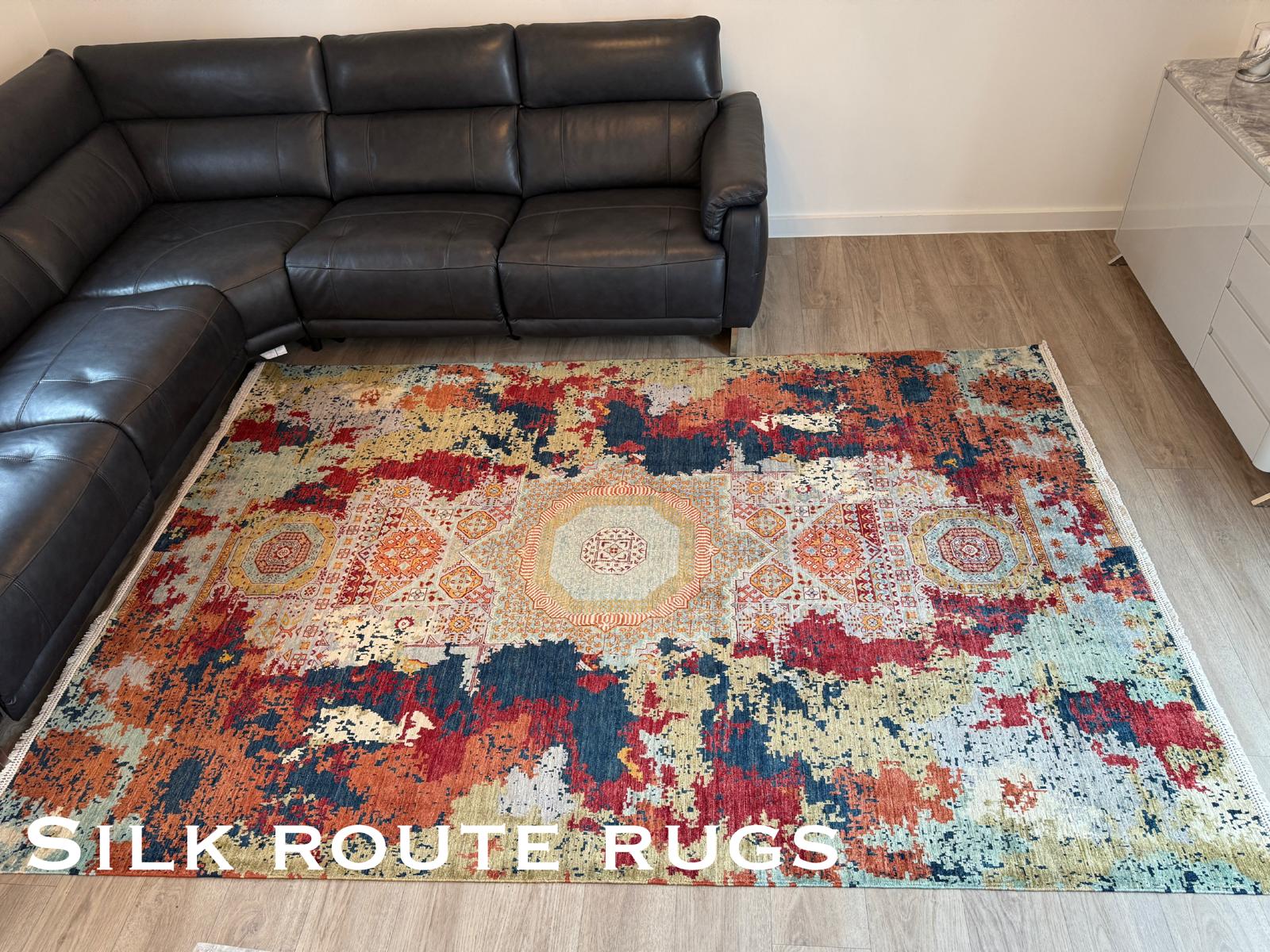 Afghan Hand-Knotted Mamluk Rug Afghan Hand-Knotted Mamluk Rug